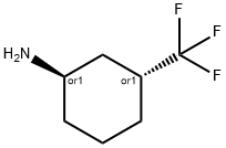 trans-3-Trifluoromethyl-cyclohexylamine,764594-44-7,结构式