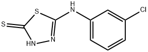 1,3,4-Thiadiazole-2(3H)-thione, 5-[(3-chlorophenyl)amino]- Structure