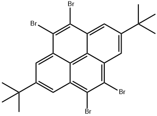 Pyrene, 4,5,9,10-tetrabromo-2,7-bis(1,1-dimethylethyl)- 化学構造式