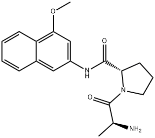 H-Ala-Pro-4MβNA · HCl 化学構造式