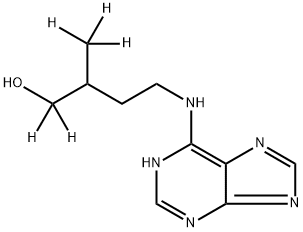 1-Butan-1,1-d2-ol, 2-(methyl-d3)-4-(1H-purin-6-ylamino)- (9CI) Struktur
