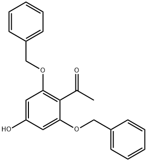 Ethanone, 1-[4-hydroxy-2,6-bis(phenylmethoxy)phenyl]- Struktur