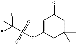 Methanesulfonic acid, 1,1,1-trifluoro-, 5,5-dimethyl-3-oxo-1-cyclohexen-1-yl ester 结构式