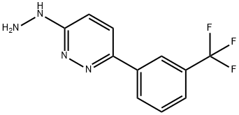 Pyridazine, 3-hydrazinyl-6-[3-(trifluoromethyl)phenyl]-,76970-16-6,结构式