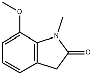 7-甲氧基-1-甲基吲哚啉-2-酮 结构式