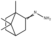 Bicyclo[2.2.1]heptan-2-one, 1,7,7-trimethyl-, hydrazone Structure