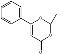 4H-1,3-Dioxin-4-one, 2,2-dimethyl-6-phenyl- Struktur