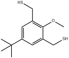 1,3-Benzenedimethanethiol, 5-(1,1-dimethylethyl)-2-methoxy- Structure