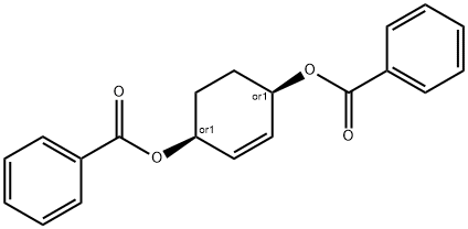 2-Cyclohexene-1,4-diol, 1,4-dibenzoate, (1R,4S)-rel- Structure