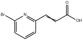 (E)-3-(6-Bromopyridin-2-yl)acrylic acid 化学構造式