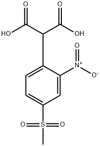 Propanedioic acid, 2-[4-(methylsulfonyl)-2-nitrophenyl]- 结构式