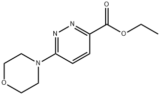 3-Pyridazinecarboxylic acid, 6-(4-morpholinyl)-, ethyl ester Structure