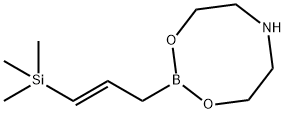 (E)-2-(3-(三甲基硅烷基)烯丙基)-1,3,6,2-二氧氮杂硼杂环辛烷,774597-13-6,结构式