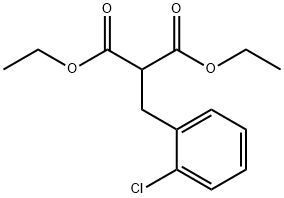 Propanedioic acid, 2-[(2-chlorophenyl)methyl]-, 1,3-diethyl ester Structure