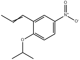 Benzene, 1-(1-methylethoxy)-4-nitro-2-(1-propen-1-yl)- Struktur