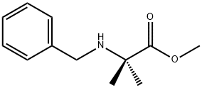 Alanine, 2-methyl-N-(phenylmethyl)-, methyl ester Structure