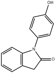 1-(4-hydroxyphenyl)-1H,3H-indol-2-
one Structure
