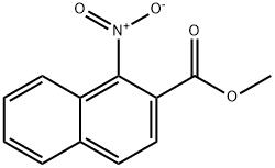 1-硝基-2-萘甲酸甲酯 结构式