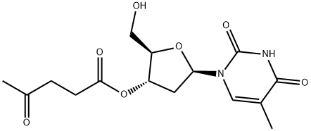 3'-O-levulinyl-2'-deoxythyMidine 化学構造式
