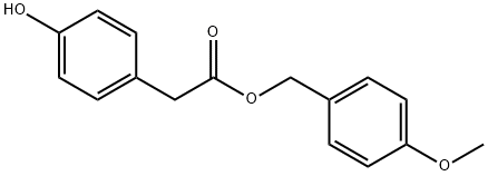 Benzeneacetic acid, 4-hydroxy-, (4-methoxyphenyl)methyl ester Structure