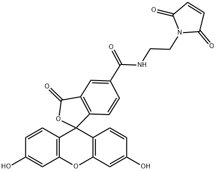 5-FAM MALEIMIDE, 787632-00-2, 结构式