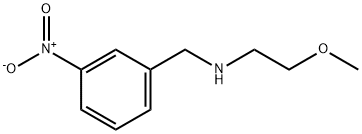 Benzenemethanamine, N-(2-methoxyethyl)-3-nitro- Struktur