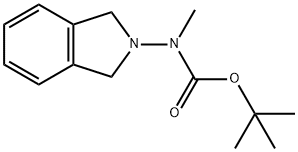 Carbamic acid, N-(1,3-dihydro-2H-isoindol-2-yl)-N-methyl-, 1,1-dimethylethyl ester Structure
