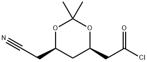 1,3-Dioxane-4-acetyl chloride, 6-(cyanomethyl)-2,2-dimethyl-, (4R,6R)-