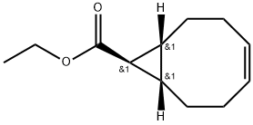 エチル(1R,8S,9R)-ビシクロ[6.1.0]ノナ-4-エン-9-カルボキシラート 化学構造式