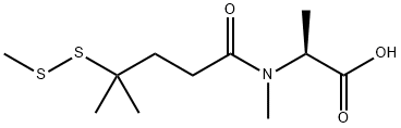 L-Alanine, N-methyl-N-[4-methyl-4-(methyldithio)-1-oxopentyl]-,796073-57-9,结构式
