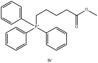 Phosphonium, (5-methoxy-5-oxopentyl)triphenyl-, bromide Struktur
