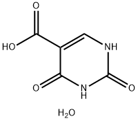 2,4-DIHYDROXYPYRIMIDINE-5-CARBOXYLIC ACID, HYDRATE, 80106-50-9, 结构式
