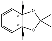 1,3-Benzodioxole, 3a,7a-dihydro-2,2-dimethyl-, (3aR,7aS)-rel- Struktur