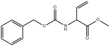 3-Butenoic acid, 2-[[(phenylmethoxy)carbonyl]amino]-, methyl ester Struktur