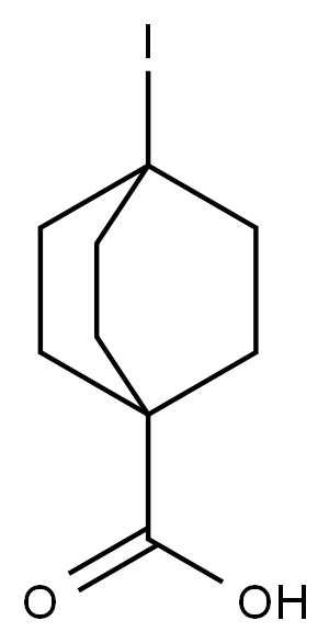 4-iodobicyclo[2.2.2]octane-1-carboxylic acid Struktur