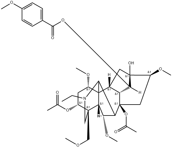 3-Acetylyunaconitine Structure