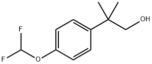 2-(4-(difluoromethoxy)phenyl)-2-methylpropan-1-ol,80854-17-7,结构式