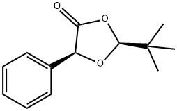 1,3-Dioxolan-4-one, 2-(1,1-dimethylethyl)-5-phenyl-, (2S,5S)- 结构式