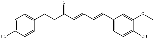 4,6-Heptadien-3-one, 7-(4-hydroxy-3-methoxyphenyl)-1-(4-hydroxyphenyl)-, (4E,6E)- Structure