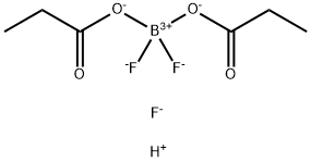Borate(1-), difluorobis(propanoato-O)-, hydrogen fluoride (1:2:1), (T-4)- 结构式