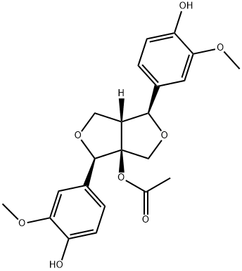 8-Acetoxypinoresinol Structure