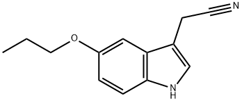 2-(5-propoxy-1H-indol-3-yl)acetonitrile,81630-84-4,结构式