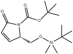 (2S,3R)-N-(tert-Butyloxycarbonyl)-O-(tert-butyl)diMethylsilyl-3,4-dehydro-pyroglutaMinol Struktur