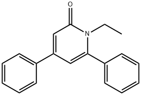 1-乙基-4,6-二苯基吡啶-2(1H)-酮,81668-35-1,结构式