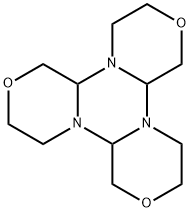 dodecahydrotris([1,4]oxazino)[4,3-a:4',3'-c:4'',3''-e][1,3,5]triazine Struktur