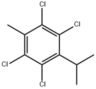 Benzene, 1,2,4,5-tetrachloro-3-methyl-6-(1-methylethyl)- Structure