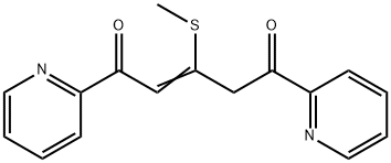 2-Pentene-1,5-dione, 3-(methylthio)-1,5-di-2-pyridinyl- Structure
