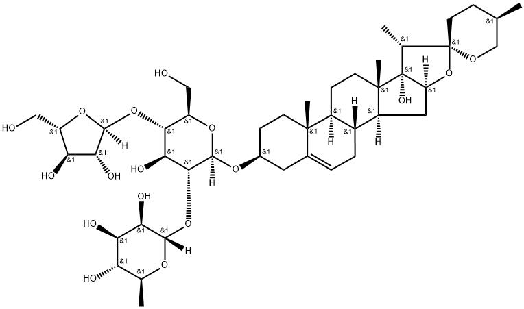 重楼皂苷H,81917-50-2,结构式