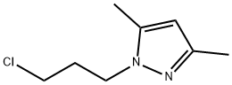1-(3-氯丙基)-3,5-二甲基-1H-吡唑 结构式