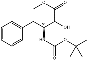 Benzenebutanoicacid,β-[[(1,1-dimethylethoxy)carbonyl]amino]-α-hydroxy-,methylester,(βS)- Structure